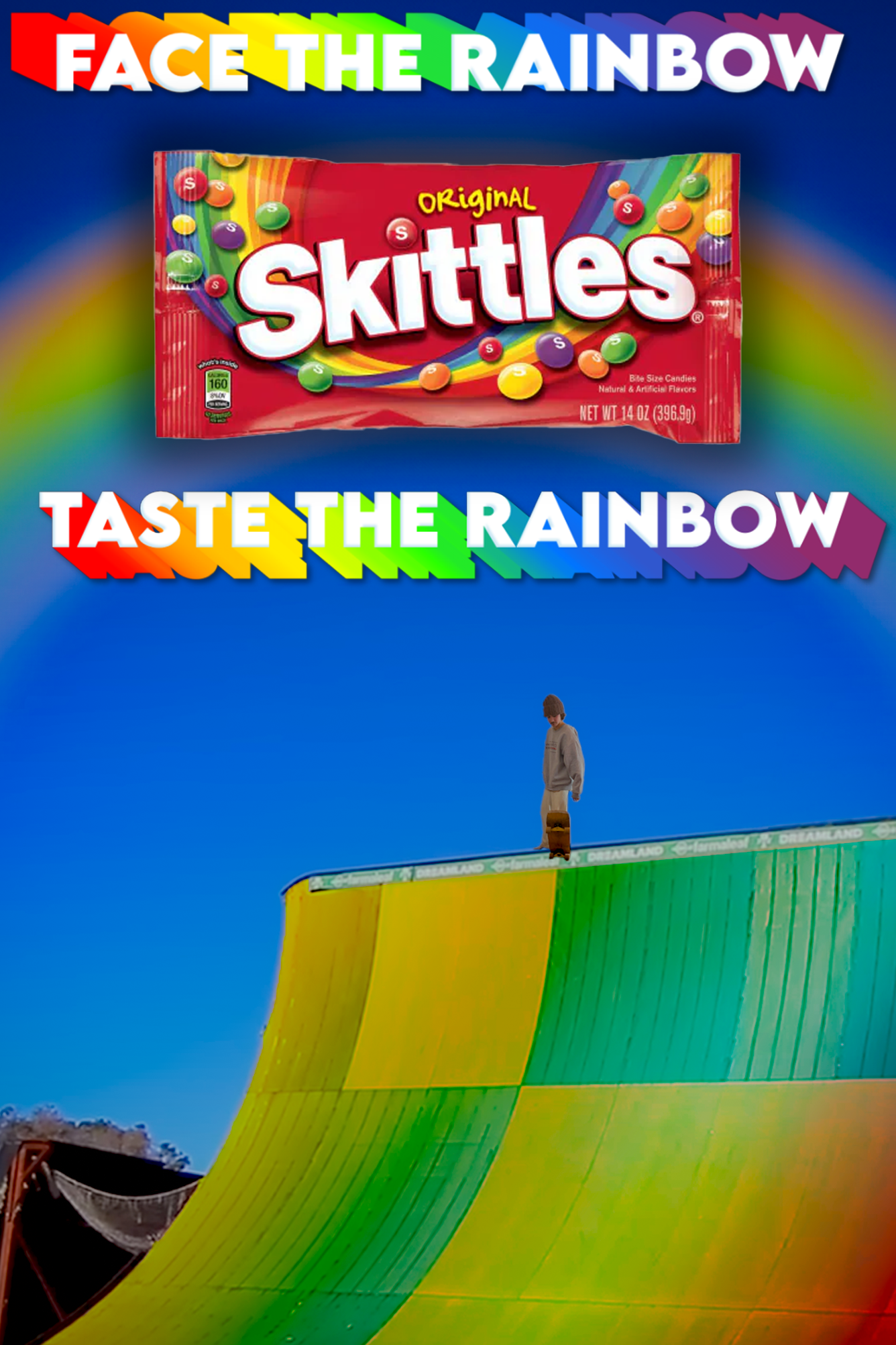 Skittles print campaign execution